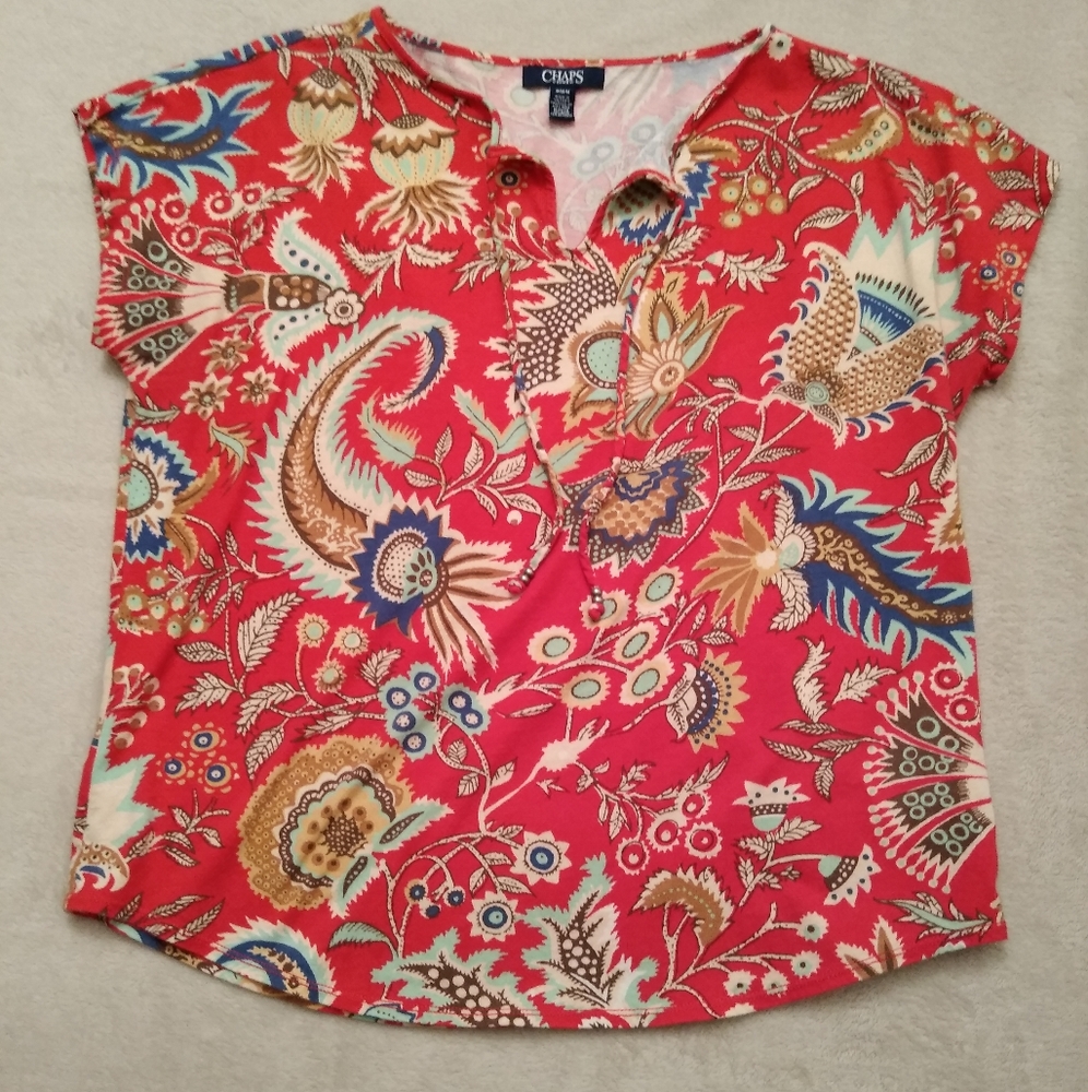 Chaps Short-Sleeved Blouse